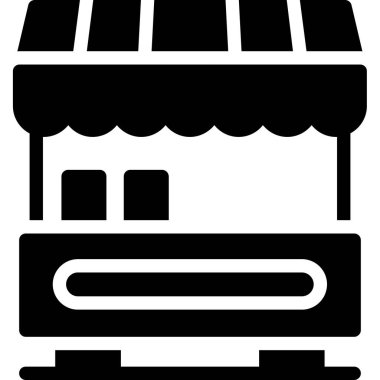 Yemek. Web simgesi basit illüstrasyon