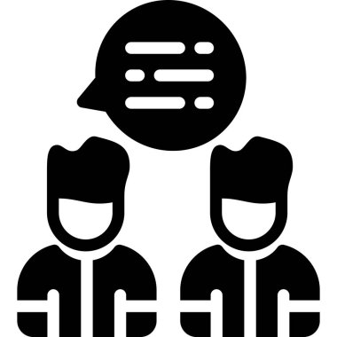 İnsanlar. Web simgesi basit illüstrasyon