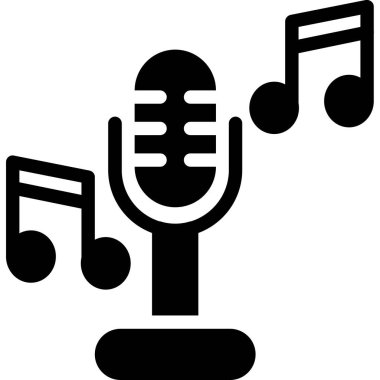 Müzik. Web simgesi vektör illüstrasyonu