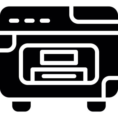 Bavul. Web simgesi basit illüstrasyon