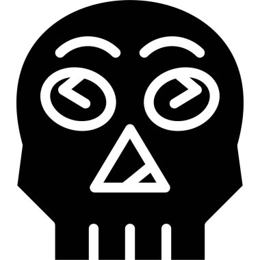 Kafatası. Web simgesi basit tasarım