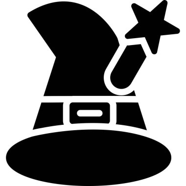 Sihirli şapka. basit vektör tasarımı