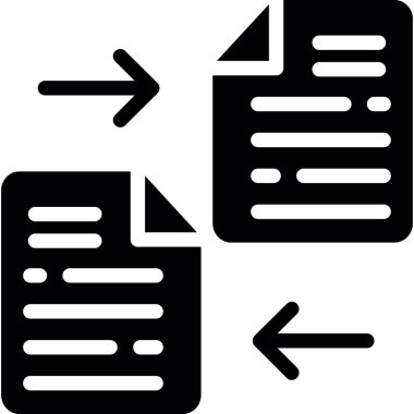 Belge. Web simgesi basit illüstrasyon