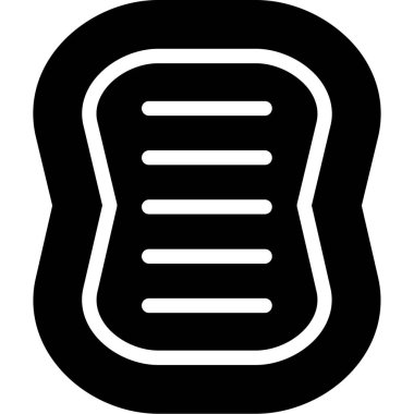 Ekmek. Web simgesi basit illüstrasyon