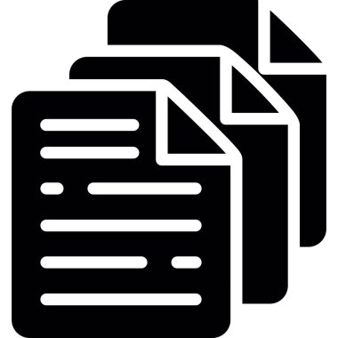 belge dosya simgesi vektör illüstrasyonu