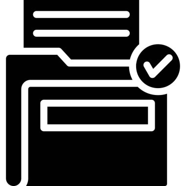 belge vektör simgesini kontrol et