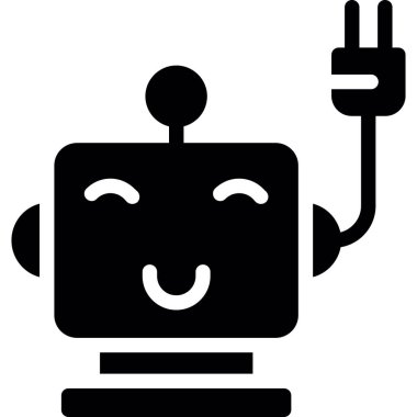 robot. Web simgesi basit tasarım