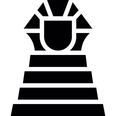 Katı biçimde Mısır piramit simgesi