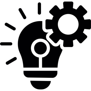 ampul simgesi, vektör illüstrasyonu