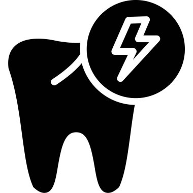 Diş bakımı simgesi, basit vektör çizimi