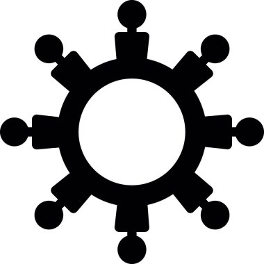 dişli simgesi vektör sembolü