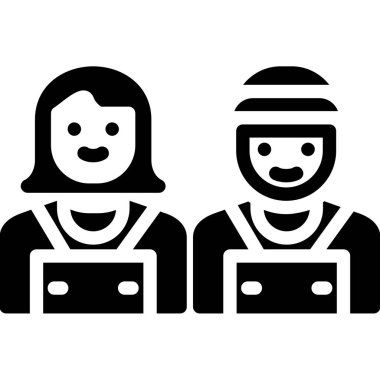 Arkadaşlar ve erkekler simgesi