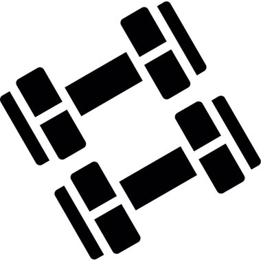 dambıl simgesi vektör illüstrasyonu