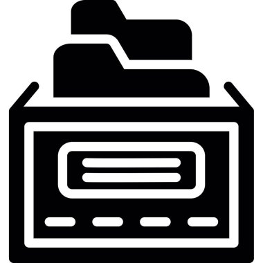 Radyo. Web simgesi basit illüstrasyon