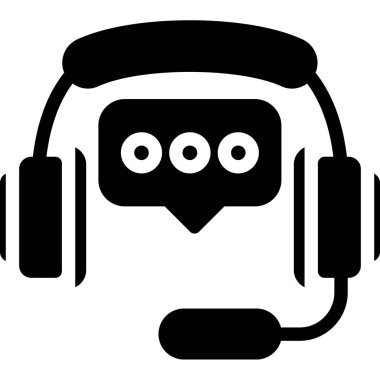 Kulaklık. Web simgesi basit illüstrasyon