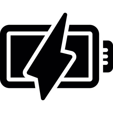 pil şarj simgesi ana hat biçiminde