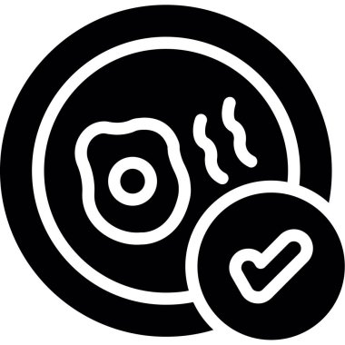 Gıda simgesinin vektör illüstrasyonu