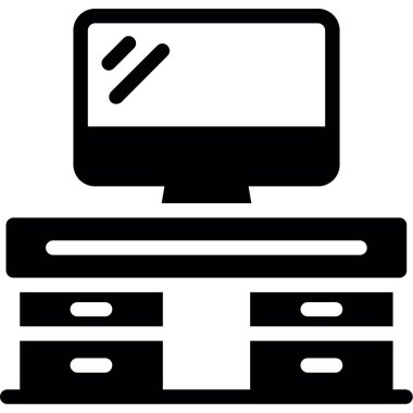 Sunucu. Web simgesi basit illüstrasyon