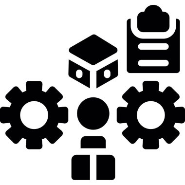 dişli ve vites simgesi. vektör illüstrasyonu