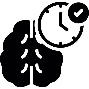 Saat simgesi. Basit resimleme