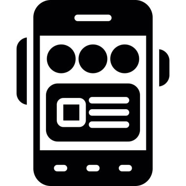 Cep telefonu. Basit resimleme