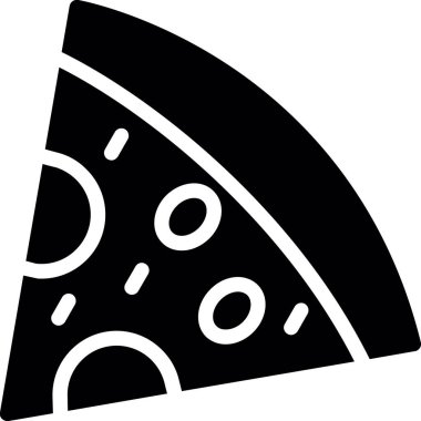 pizza dilimi simgesi ana hatlarıyla