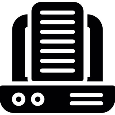 Radyo. Web simgesi basit illüstrasyon