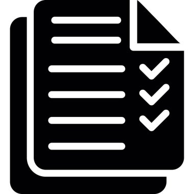 trend biçimi izole edilmiş arkaplanda kontrol listesi simgesi