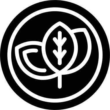 Yaprak ikonu vektör illüstrasyonu