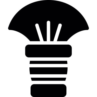 Ampul ampul simgesi ana hat biçiminde