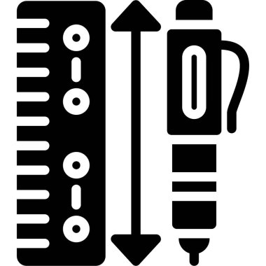 Klima ve tornavida ikonu. özet vektörü