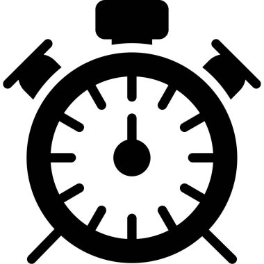 Saat. Web simgesi basit illüstrasyon