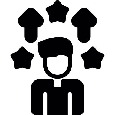 Yıldız simgesi. Web için yıldız simgesinin basit vektör illüstrasyonu