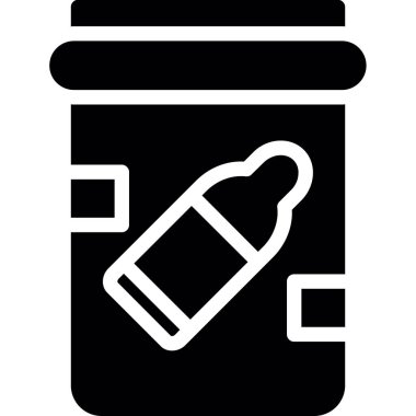 İlaç şişesi, vektör illüstrasyonu