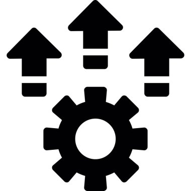 dişli simgesi, vektör çizimi