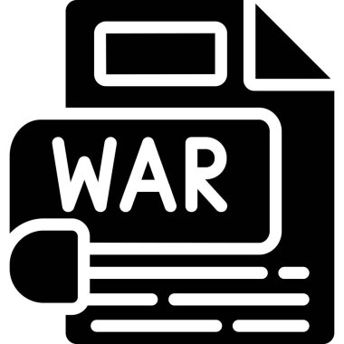 savaş ve savaş vektör simgesi