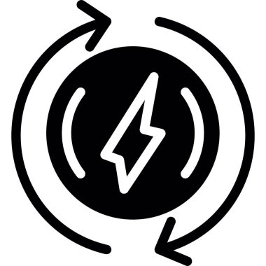 Güç. Web simgesi basit tasarım