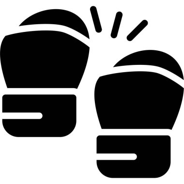 Boks eldivenleri. Basit resimleme