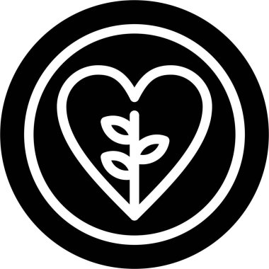 Bir kalp simgesinin vektör illüstrasyonu