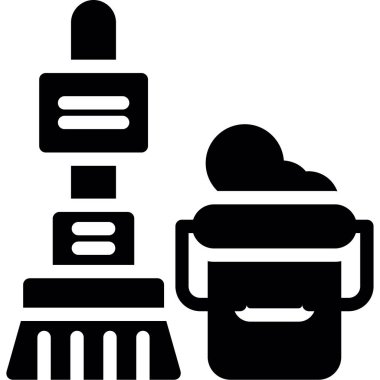 Araba yıkama simgesinin vektör illüstrasyonu