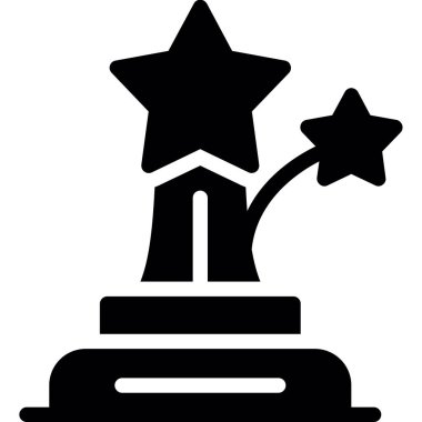 ödül yıldızı simgesi, vektör illüstrasyonu