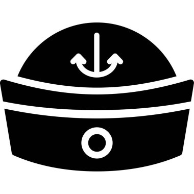 Kask simgesi vektör illüstrasyonu