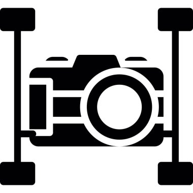 kamera simgesi vektör illüstrasyonu