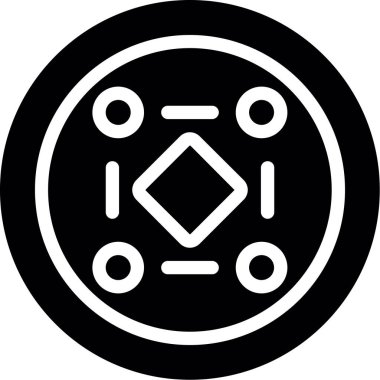 Modern bir simgenin vektör illüstrasyonu