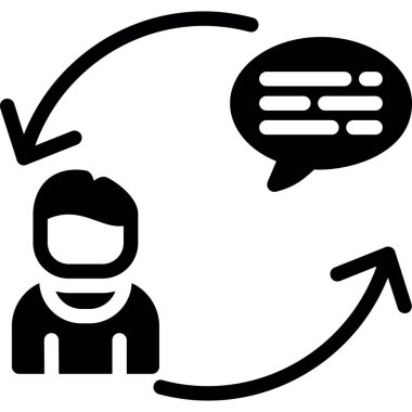 Adamım. Web simgesi basit illüstrasyon