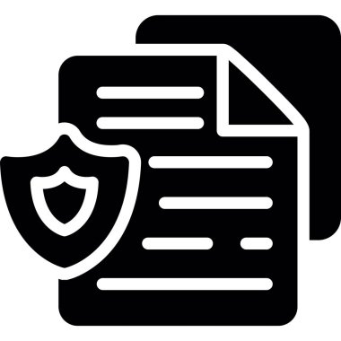 belge simgesi, vektör çizimi