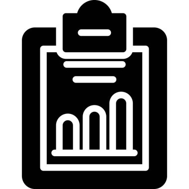 Pano simgesi. Web için kontrol listesi vektör simgelerinin basit çizimi