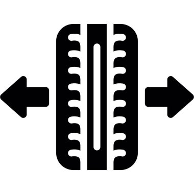 lastik ikonu vektör çizimi tasarımı