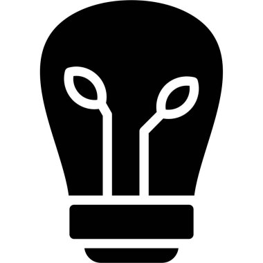 Ampul. Web simgesi basit illüstrasyon