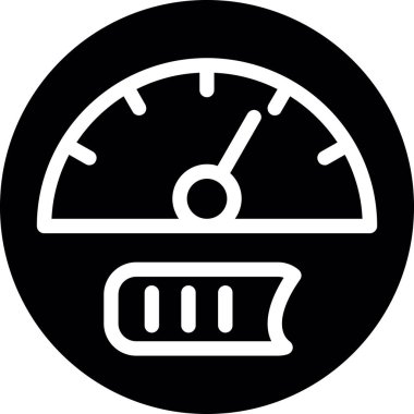 hız ometre simgesi, vektör illüstrasyonu